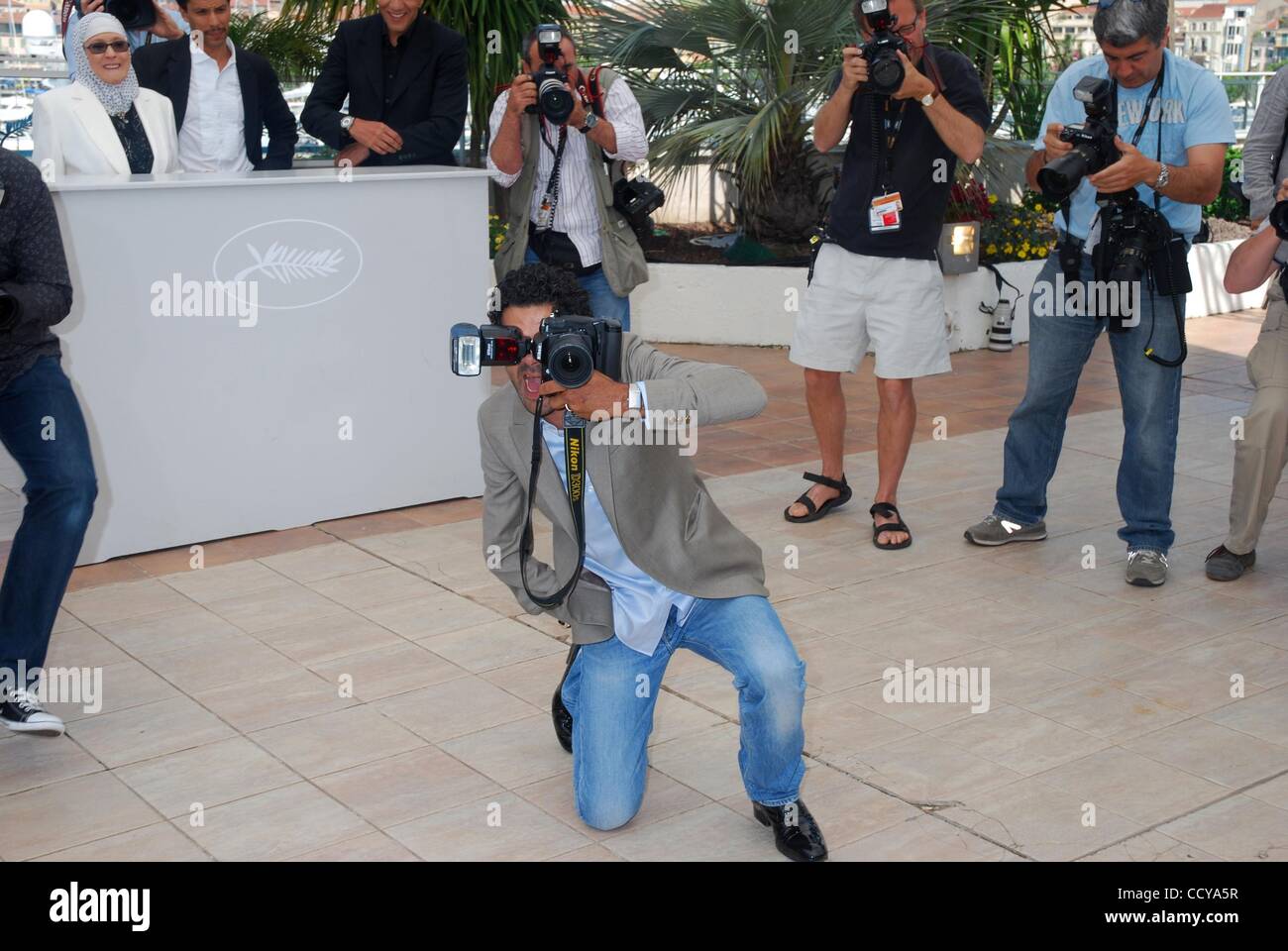 21. Mai 2010 - Cannes, Frankreich - JAMEL DEBBOUZE an der "Hors la Loi" Fototermin während der 63. Filmfestspiele von Cannes. (Kredit-Bild: © Frederic Injimbert/ZUMA Press) Stockfoto