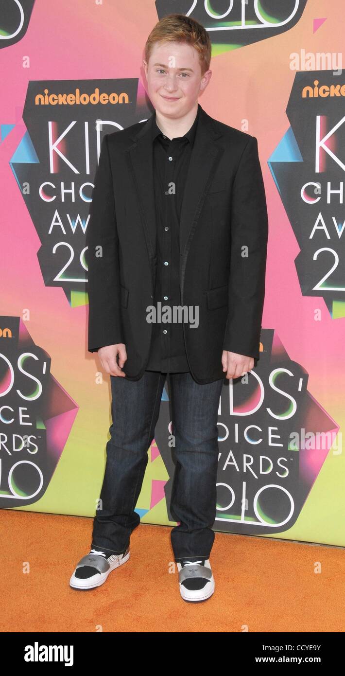 27. März 2010 - Los Angeles, Kalifornien, USA - Schauspieler REED ALEXANDER auf der 2010 Nickelodeon Kids Choice Awards statt an UCLA Pauley Pavilion, Westwood Ca. (Credit-Bild: © Paul Fenton/ZUMA drücken) Stockfoto