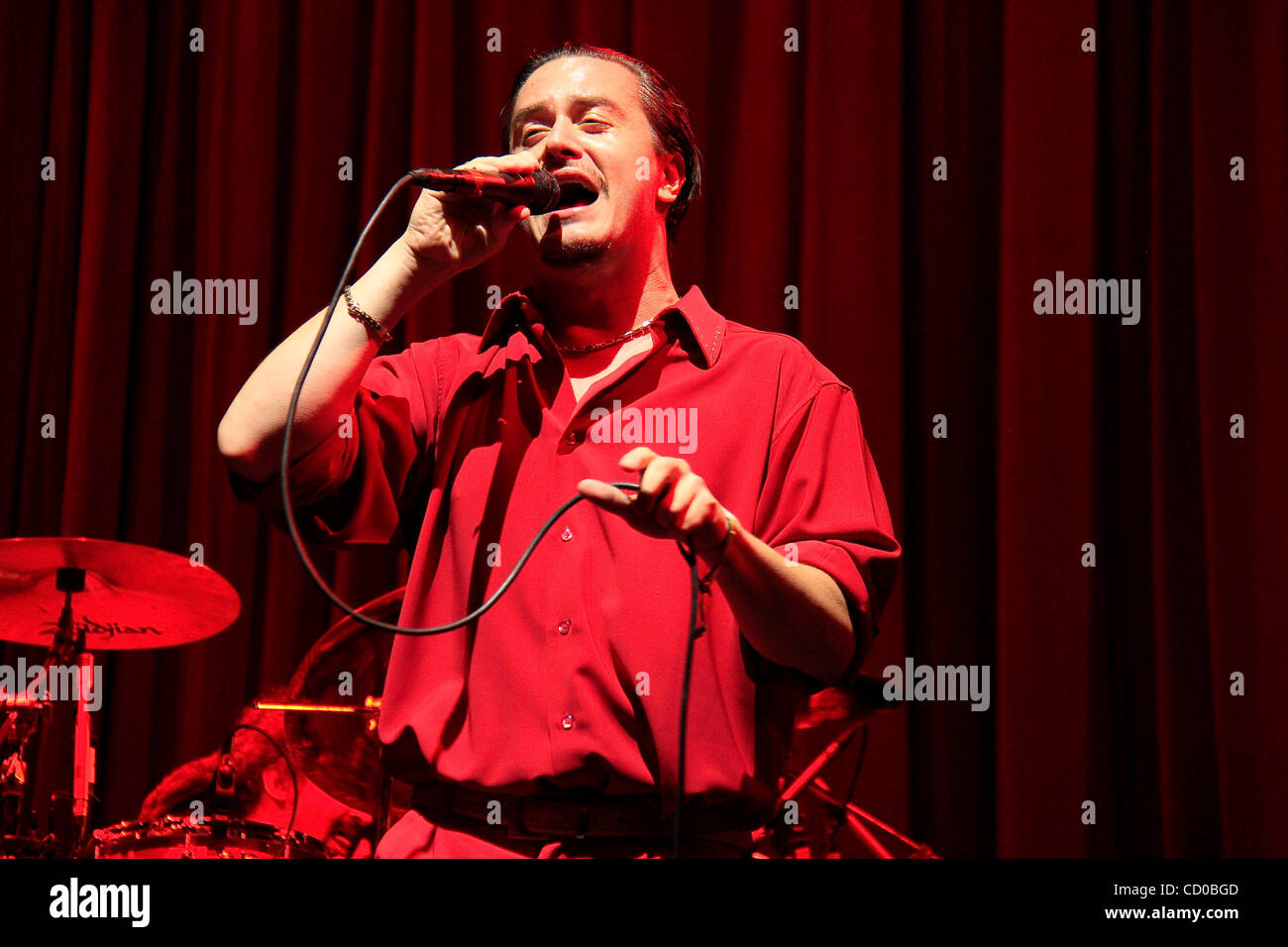 Mike Patton führen Sänger und Faith No More erklingt in der Coachella Valley Music and Arts Festival in Indio, Kalifornien am 17. April 2010 Stockfoto