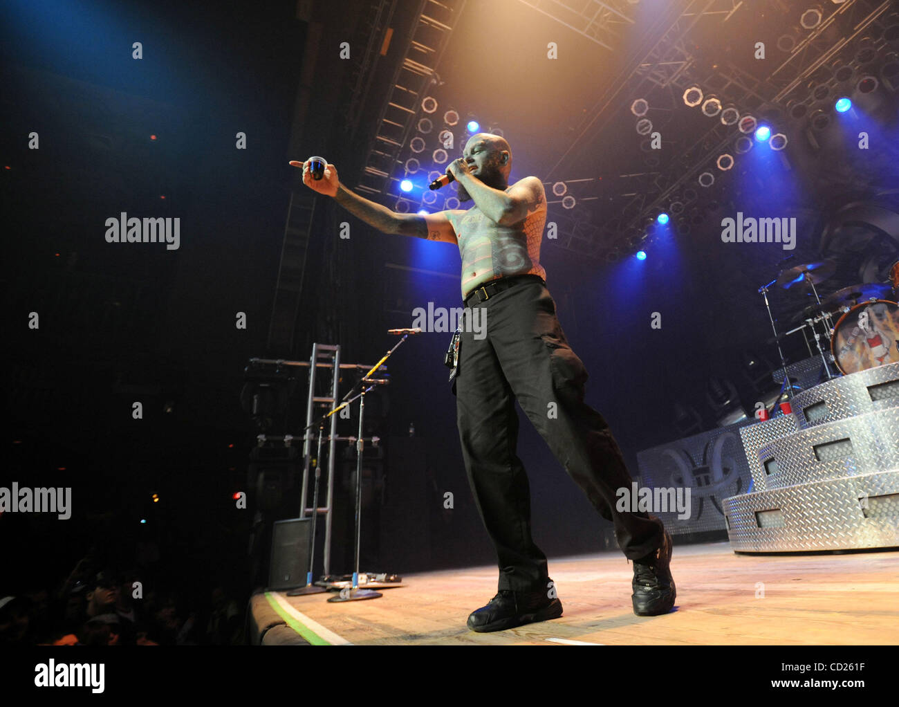 22. November 2008 - Myrtle Beach, South Carolina; USA-Freak Show Performer THE LIZARDMAN Whoes richtiger Name ist Erik Sprague tritt als seine aktuelle Tournee 2008 macht ein Stopp im House of Blues in Myrtle Beach gelegen. Copyright 2008 Jason Moore. Obligatorische Credit: Jason Moore Stockfoto