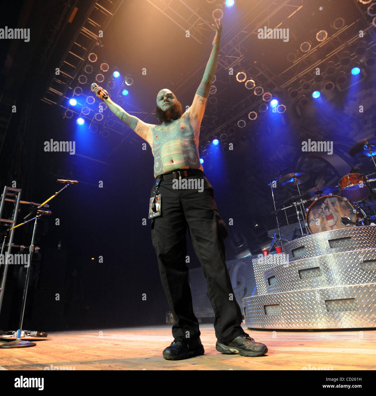 22. November 2008 - Myrtle Beach, South Carolina; USA-Freak Show Performer THE LIZARDMAN Whoes richtiger Name ist Erik Sprague tritt als seine aktuelle Tournee 2008 macht ein Stopp im House of Blues in Myrtle Beach gelegen. Copyright 2008 Jason Moore. Obligatorische Credit: Jason Moore Stockfoto