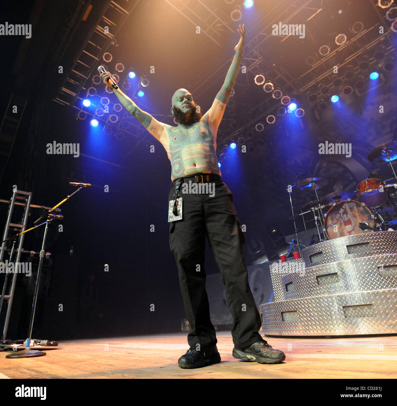 22. November 2008 - Myrtle Beach, South Carolina; USA-Freak Show Performer THE LIZARDMAN Whoes richtiger Name ist Erik Sprague tritt als seine aktuelle Tournee 2008 macht ein Stopp im House of Blues in Myrtle Beach gelegen. Copyright 2008 Jason Moore. Obligatorische Credit: Jason Moore Stockfoto