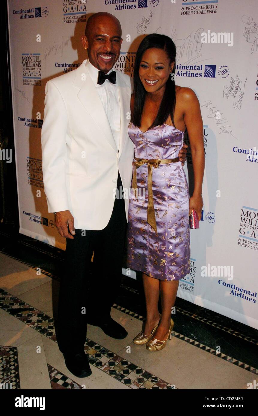 13. März 2008 - New York, New York, USA - MONTEL WILLIAMS MS GALA & pro-CELEBRITY POKER-Quiz, präsentiert von CONTINENTAL AIRLINES. CIPRIANI 42ND STREET, NEW YORK CITY.  -03-13-2008.MONTEL-WILLIAMS UND ROBIN GIVENS. K56932JKRON (Kredit-Bild: © John Krondes/Globe Photos/ZUMAPRESS.com) Stockfoto