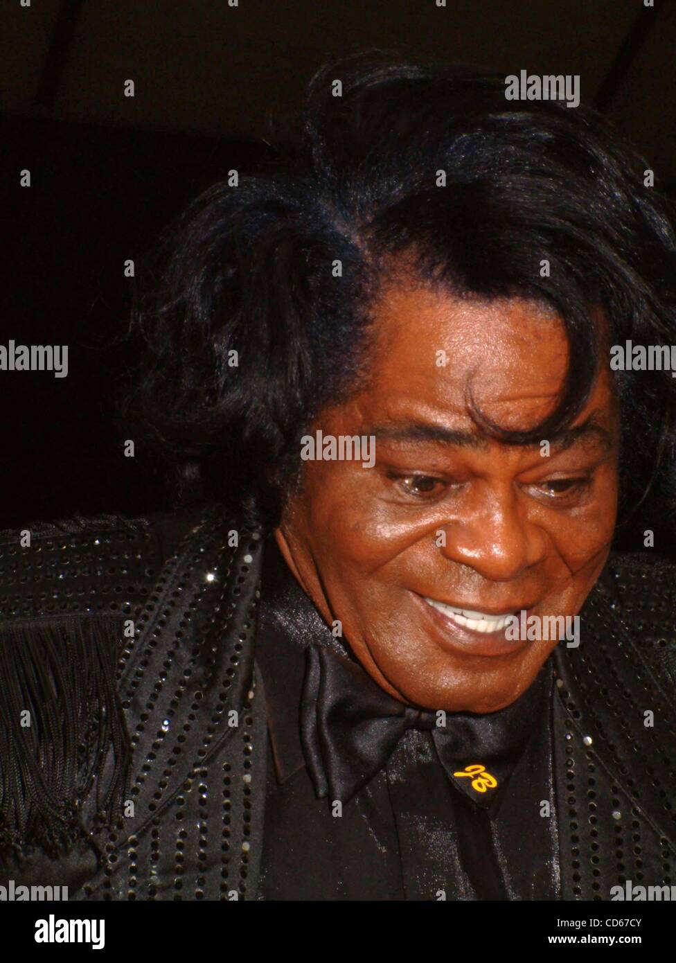 18. September 2003 - New York, New York, US - K32958ML. JAMES BROWN-GRATIS-KONZERT ANGEKÜNDIGT DIE JUBILÄUMS-KONZERTE IM APOLLO-THEATER HARLEM, NEW YORK CITY. 18.09.2003.   / JAMES BROWN(Credit Image: © Mitchell Levy/Globe Photos/ZUMAPRESS.com) Stockfoto