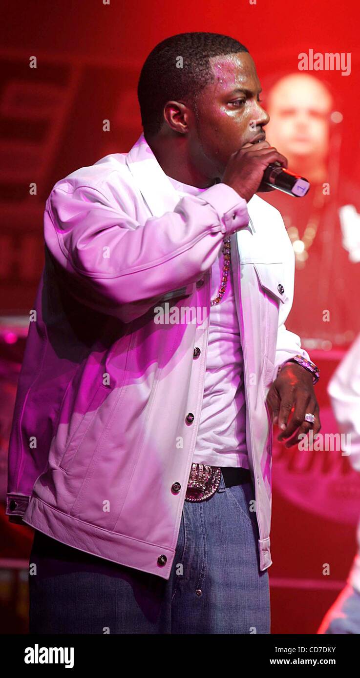 23. August 2004 - New York, New York, US - K38907RM. RECORD RELEASEPARTY zu böser junge Künstler MASE HELD BY POWER 105.1 in WEBSTER HALL, NEW YORK New York 23.08.2004.  / MASE(Credit Image: © Rick Mackler/Globe Photos/ZUMAPRESS.com) Stockfoto