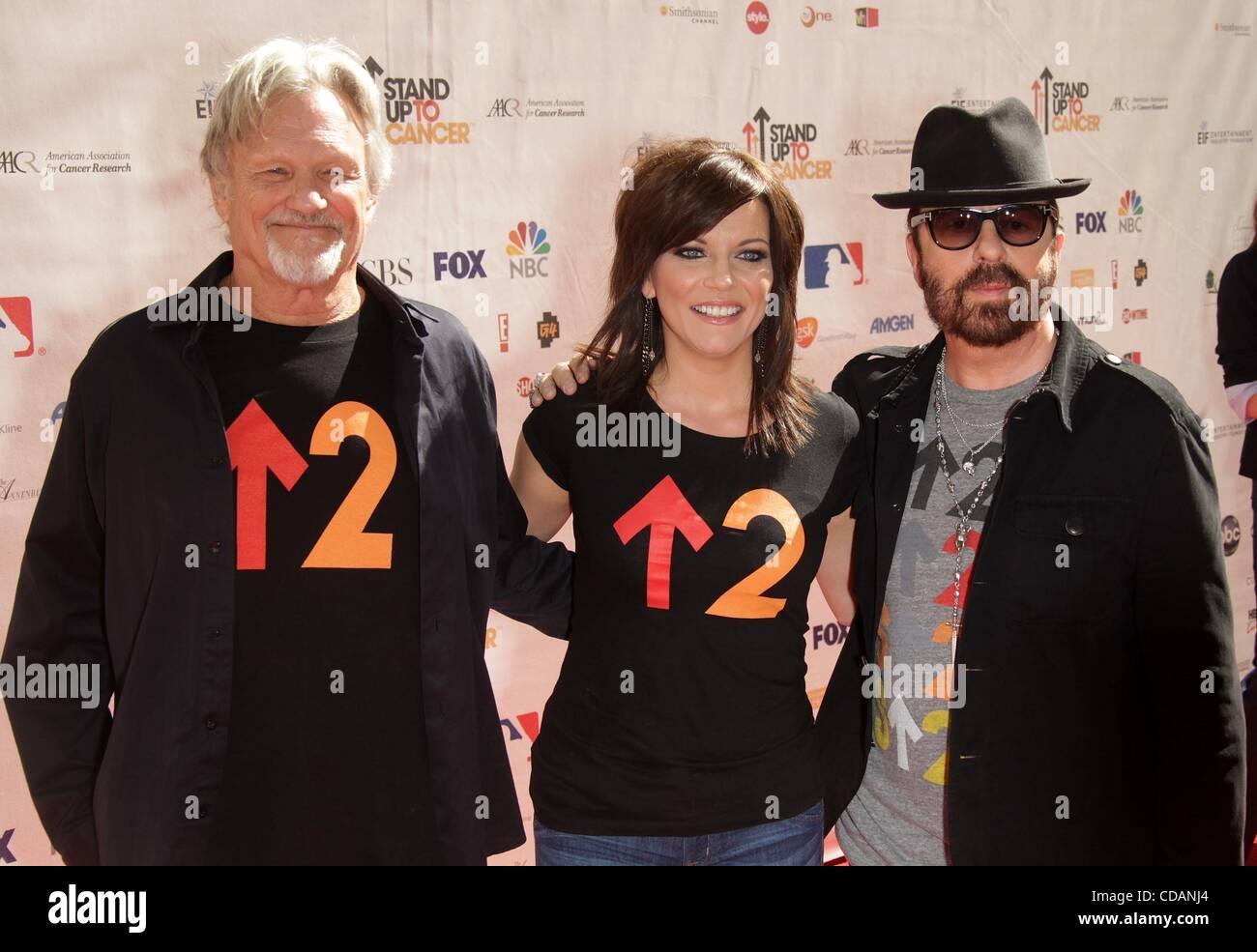 Sep 10, 2010 - Culver City, Kalifornien, USA - Musiker KRIS KRISTOFFERSON, MARTINA MCBRIDE & DAVE STEWART Ankunft in Stand Up To Cancer statt auf den Sony Studios viel los. (Kredit-Bild: © Lisa O'Connor/ZUMApress.com) Stockfoto