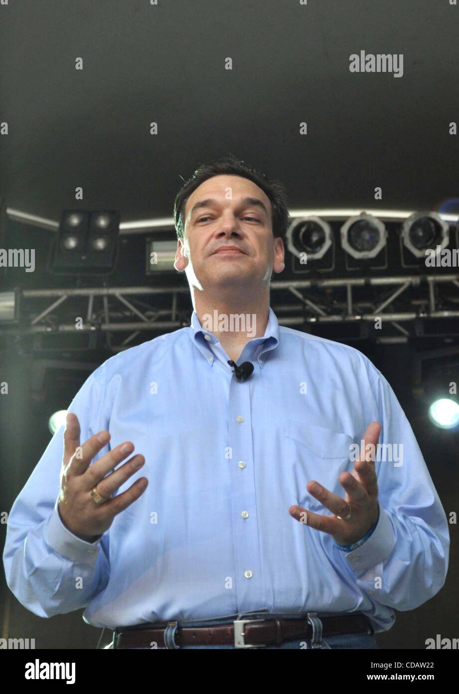 14. September 2010 - Austin, Texas, USA - OnStar (Auto-Sicherheitseinrichtung) relauncht seine Marke mit Fokus auf '' verantwortlich Vernetzung '' Stubb Grill in Austin, Texas 14.09.2010. 2010.Nick Budar (OnStar Vizepräsident). K65920JN (Kredit-Bild: © Jeff Newman/Globe Photos/ZUMApress.com) Stockfoto