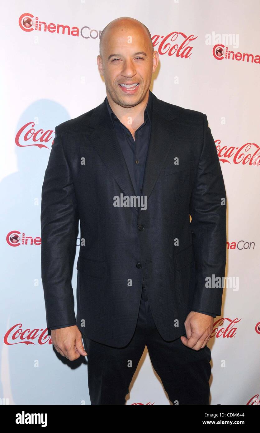 31. März 2011 - Hollywood, Kalifornien, USA - CinemaCon 2011 Leinwand Achievement Awards im Pure Nightclub im Caesars Palace in Las Vegas, NV 31.03.11 2011..VIN DIESEL (Kredit-Bild: © Scott Kirkland/Globe Photos/ZUMAPRESS.com) Stockfoto