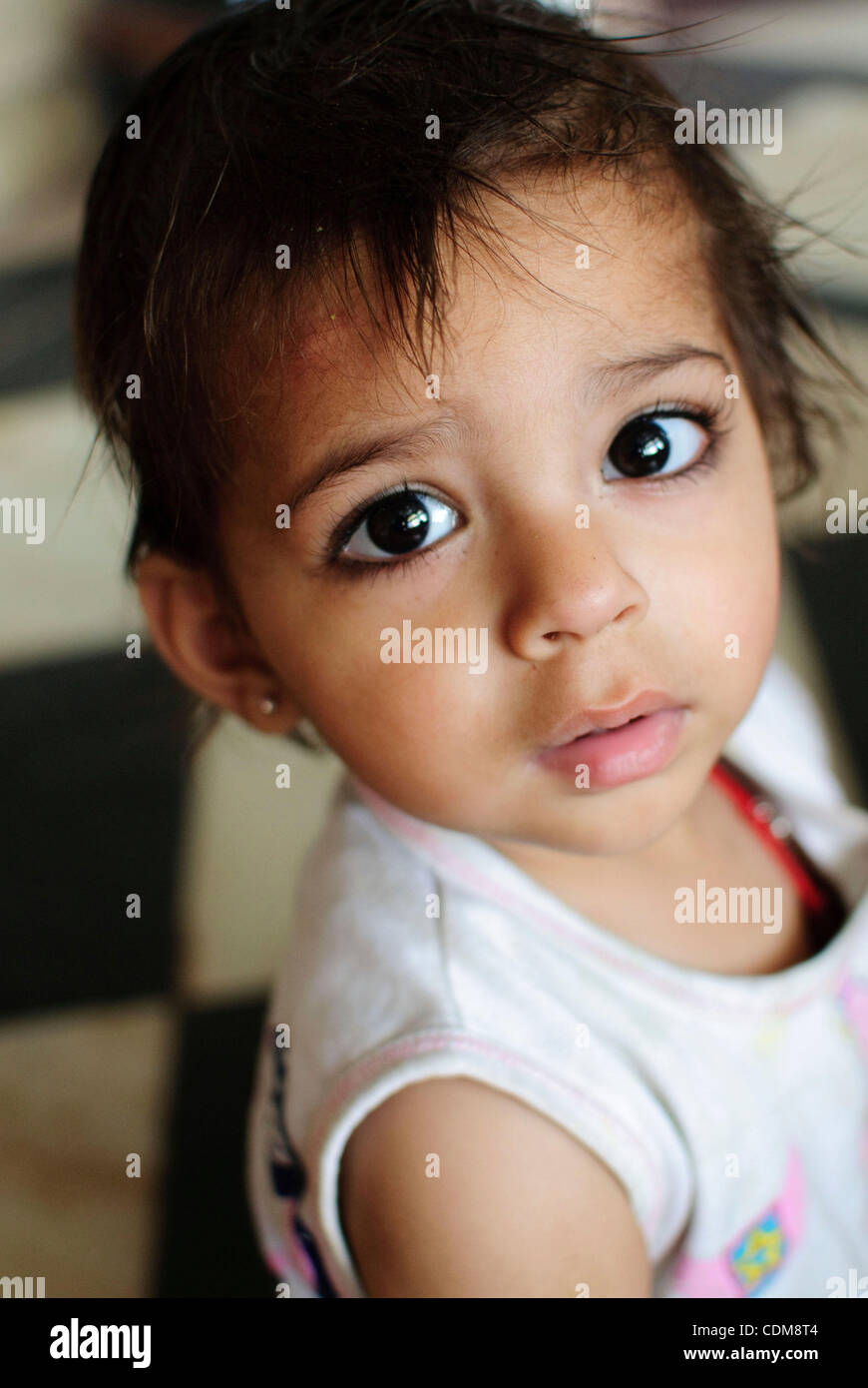 2. April 2011 - Merta City, Rajasthan, Indien - A Child auf das hinduistische Neujahrsfest am Meera Bai Tempel. (Kredit-Bild: © Bethlehem Stirnaman/ZUMAPRESS.com) Stockfoto