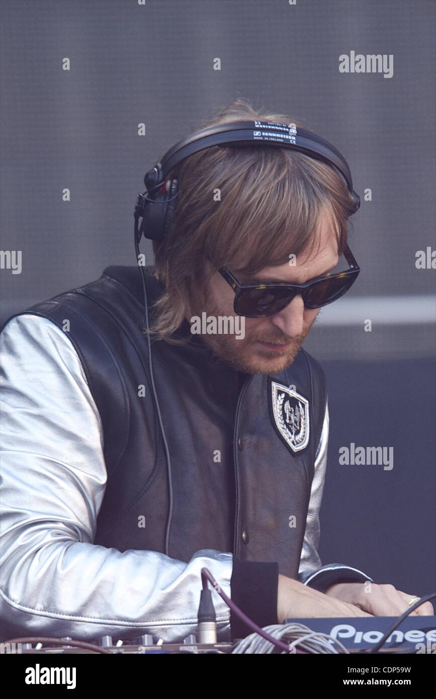 14. Juli 2011 - Madrid, Spanien - French house-Musik DJ und Produzent DAVID GUETTA führt im Vicente Calderon Stadion. (Bild Kredit: Jack Abuin/ZUMAPRESS.com ©) Stockfoto