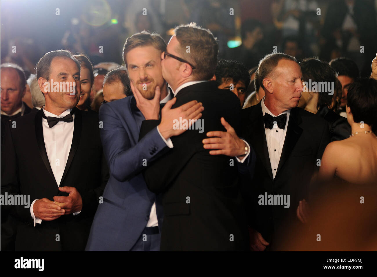 Schauspieler Ryan Gosling und Regisseur Nicolas Winding Refn besuchen die "Drive"-Premiere in der... Stockfoto