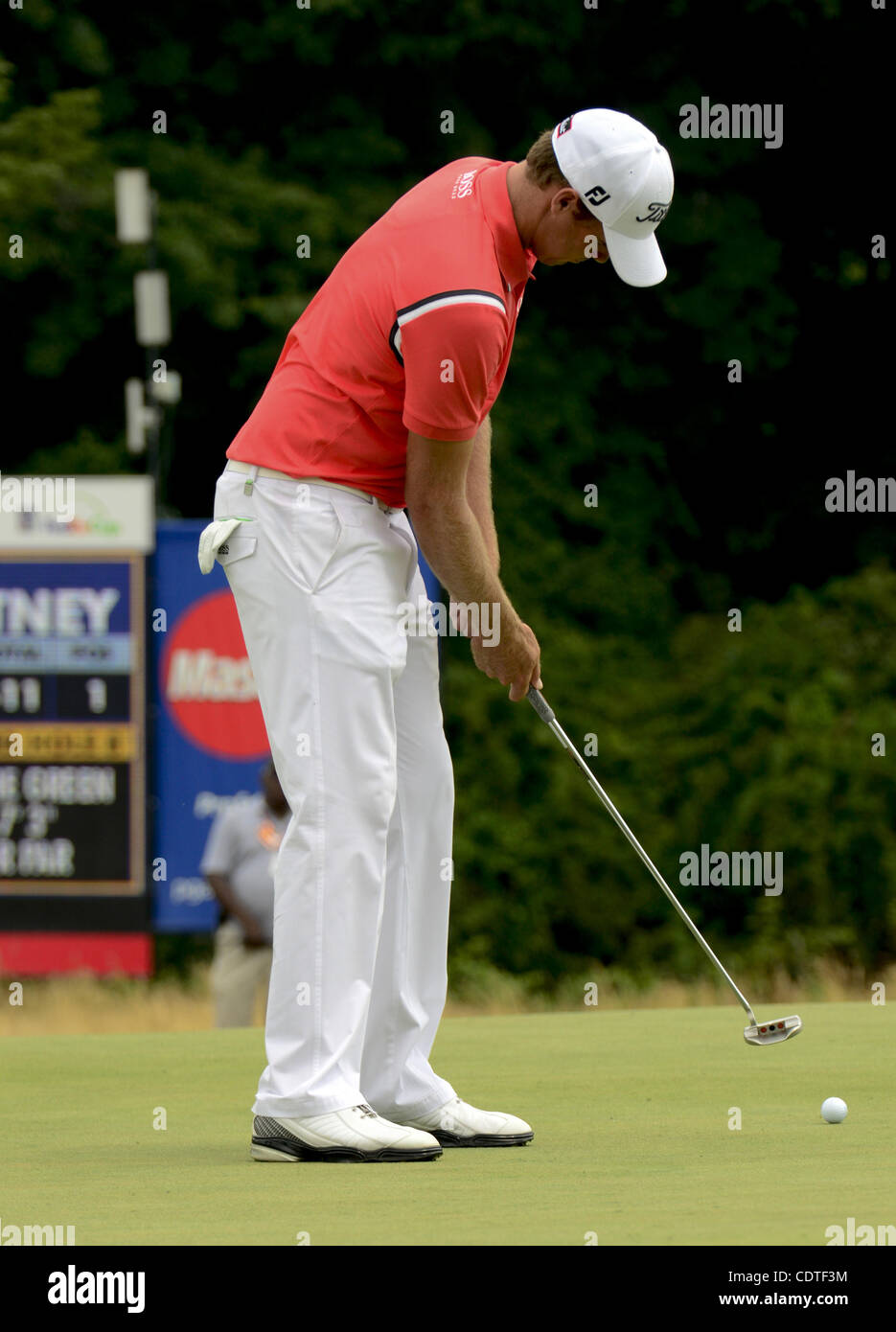 3. Juli 2011 - Newtown Square, Pennsylvania, USA - NICK WATNEY spielen die Finalrunde auf nationaler AT&T, gehalten im Aronimink Golf Club. (Bild Kredit: Ricky Fitchett/ZUMAPRESS.com ©) Stockfoto