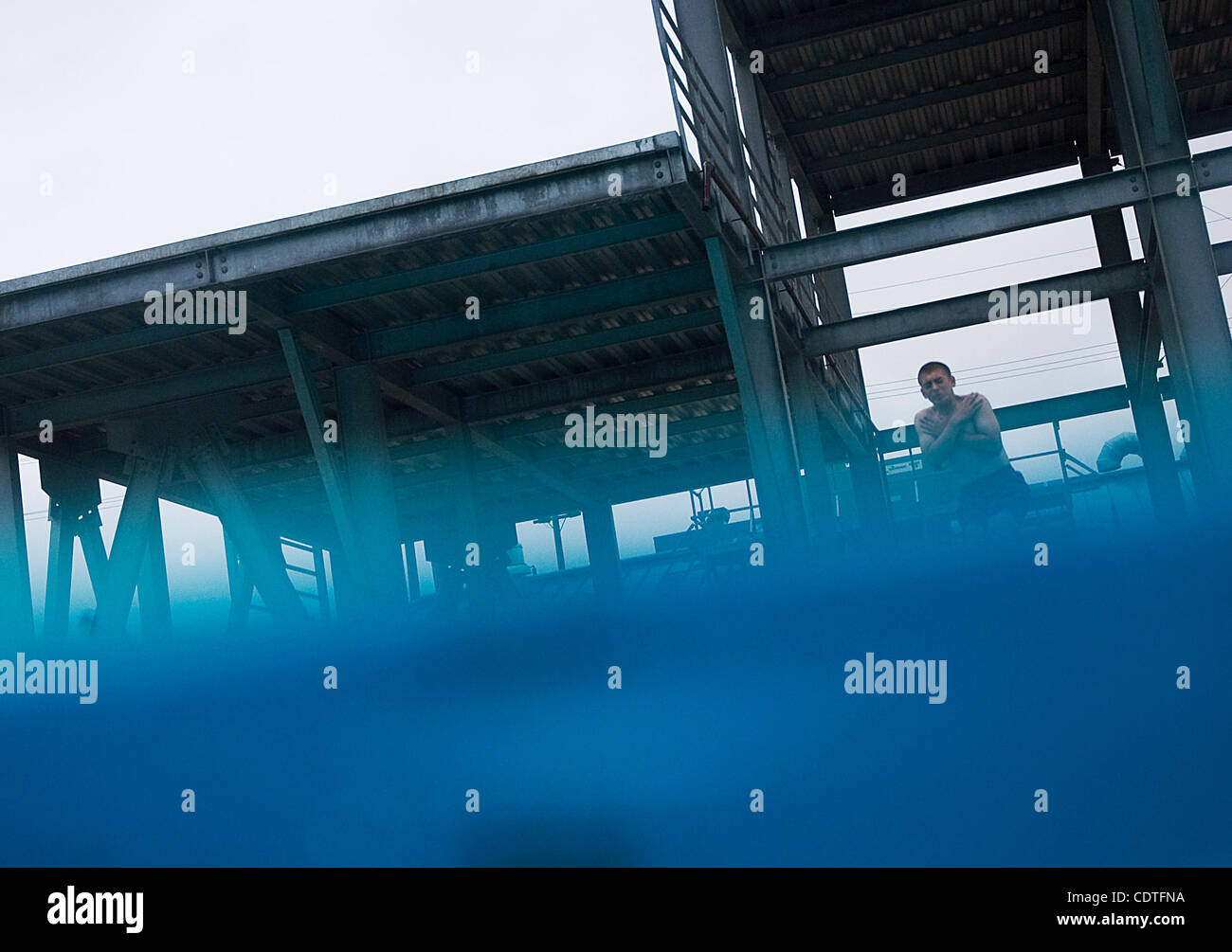 während der Teufel Welpen erste Inkrement Lager im Marine Corps Base Camp Pendelton.  Der Teufel Welpen-Programm begann 1954 mit dem Ziel der Vermittlung eines Sinn für Teamwork, Disziplin und Selbstbewusstsein in jungen und Mädchen im Alter zwischen 14 und 17.  Die Non-Profit-camp dauert 10 Tage und ove Stockfoto