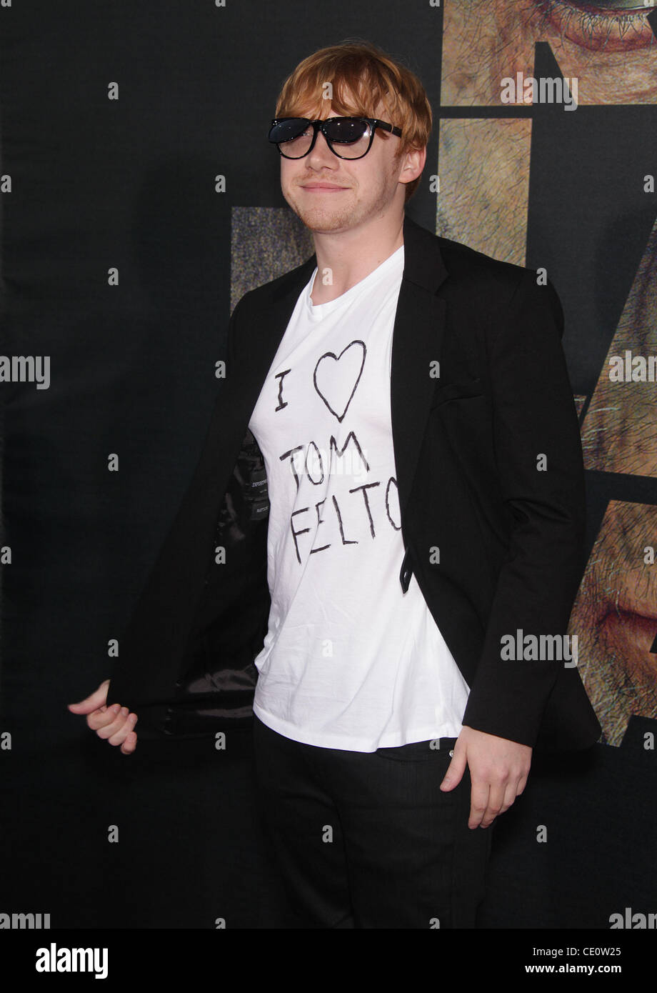 28. Juli 2011 kommt für die Premiere des Films "Rise of the Planet of the Apes" im chinesischen Theater - Hollywood, Kalifornien, USA - RUPERT GRINT. (Kredit-Bild: © Lisa O'Connor/ZUMAPRESS.com) Stockfoto