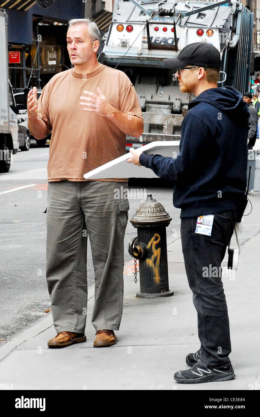 Richard Hatch "Überlebender" Serie Gewinner des ersten Dreharbeiten zu einem Projekt in Midtown New York City, USA - 29.10.10 Stockfoto