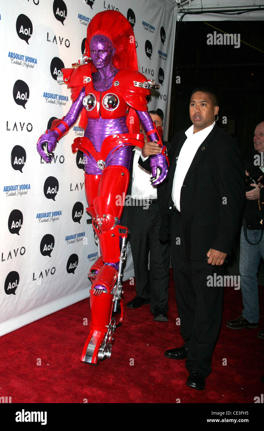 Heidi Klum Heidi Klum 11. jährliche Halloween-Party im Lavo - Ankunft New York City, USA - 31.10.10 Stockfoto