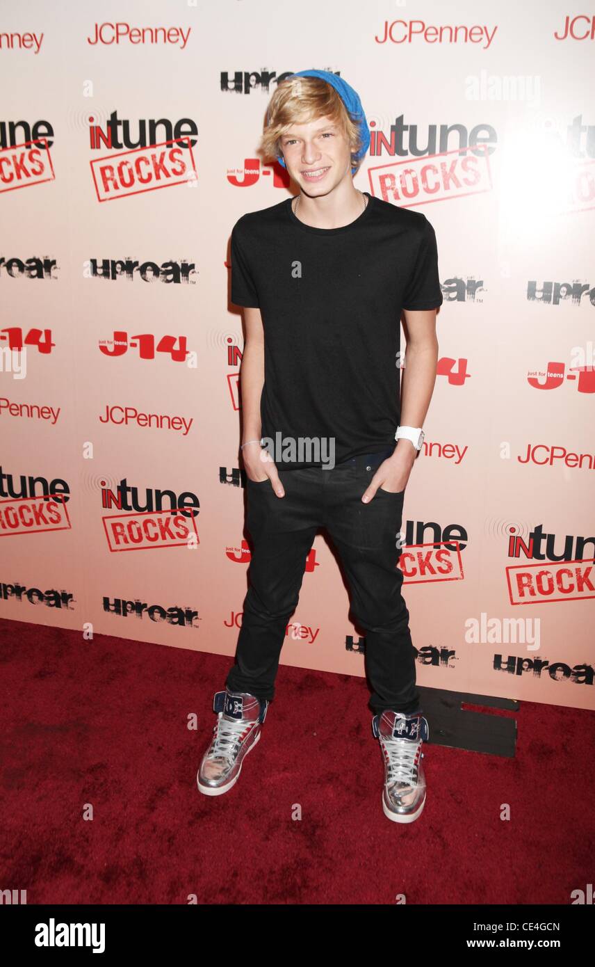 Cody Simpson J-14 Magazin kündigt die Intune Felsen-Konzert-Lineup im Hard Rock Cafe. New York City, USA - 26.08.10 Stockfoto