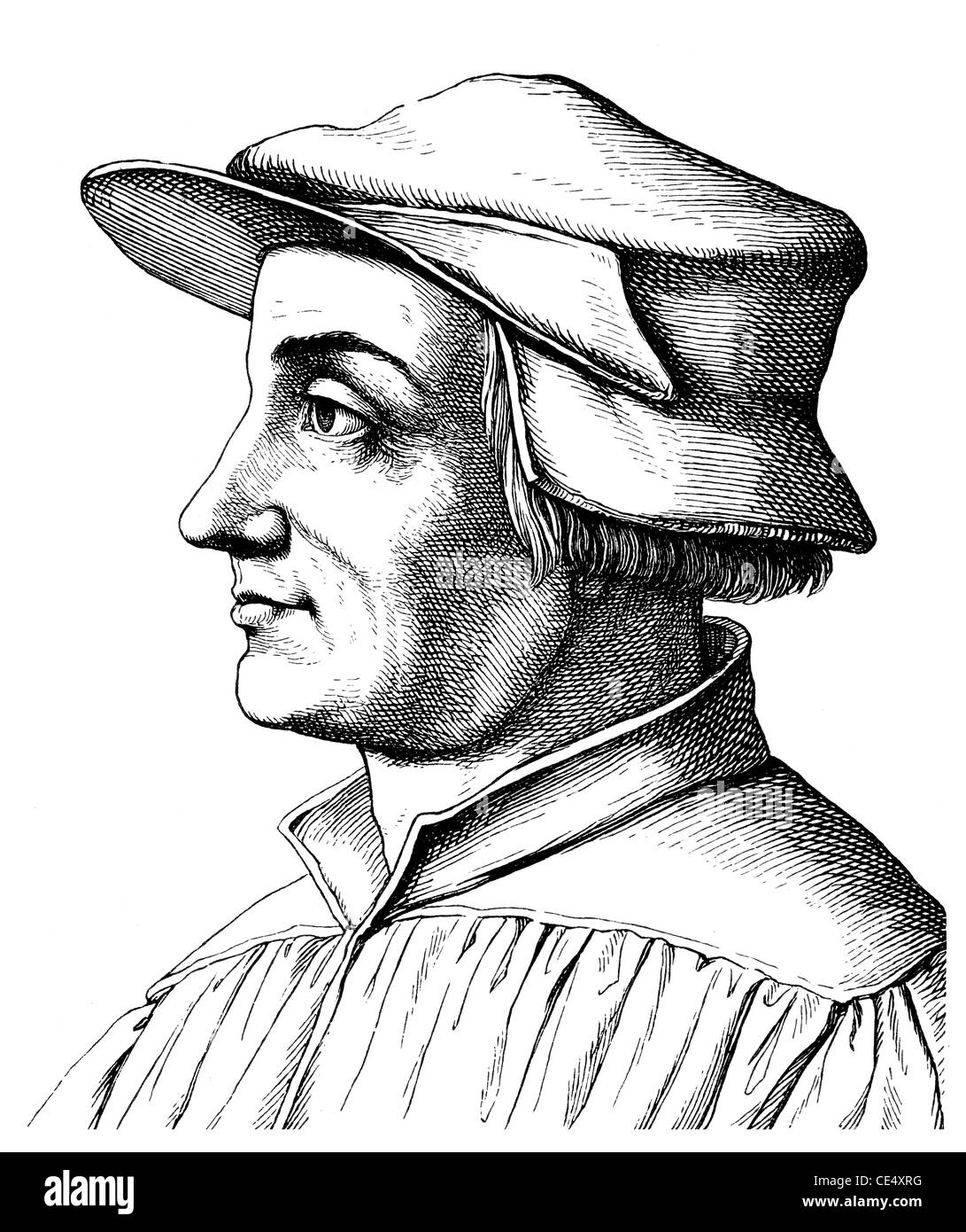 Ulrich Zwingli, 1484-1531, Schweizer Theologe und Reformator von Zürich Stockfoto