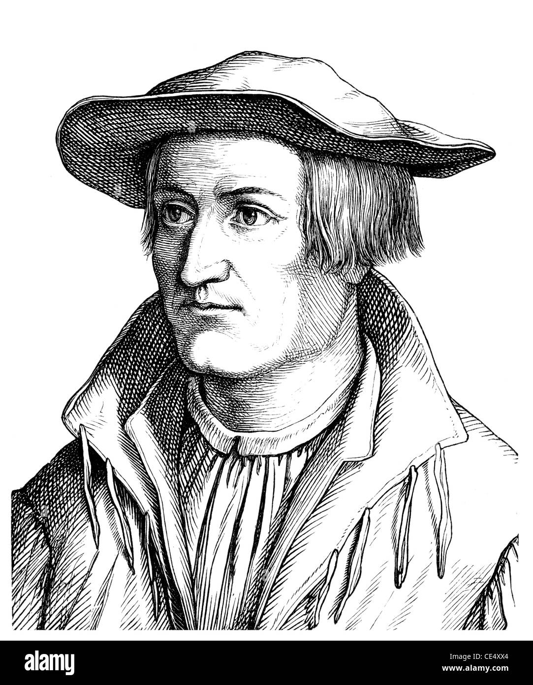 Sebastian Münster, 1488-1552, ein Kosmograph, Humanist und hebraist Stockfoto