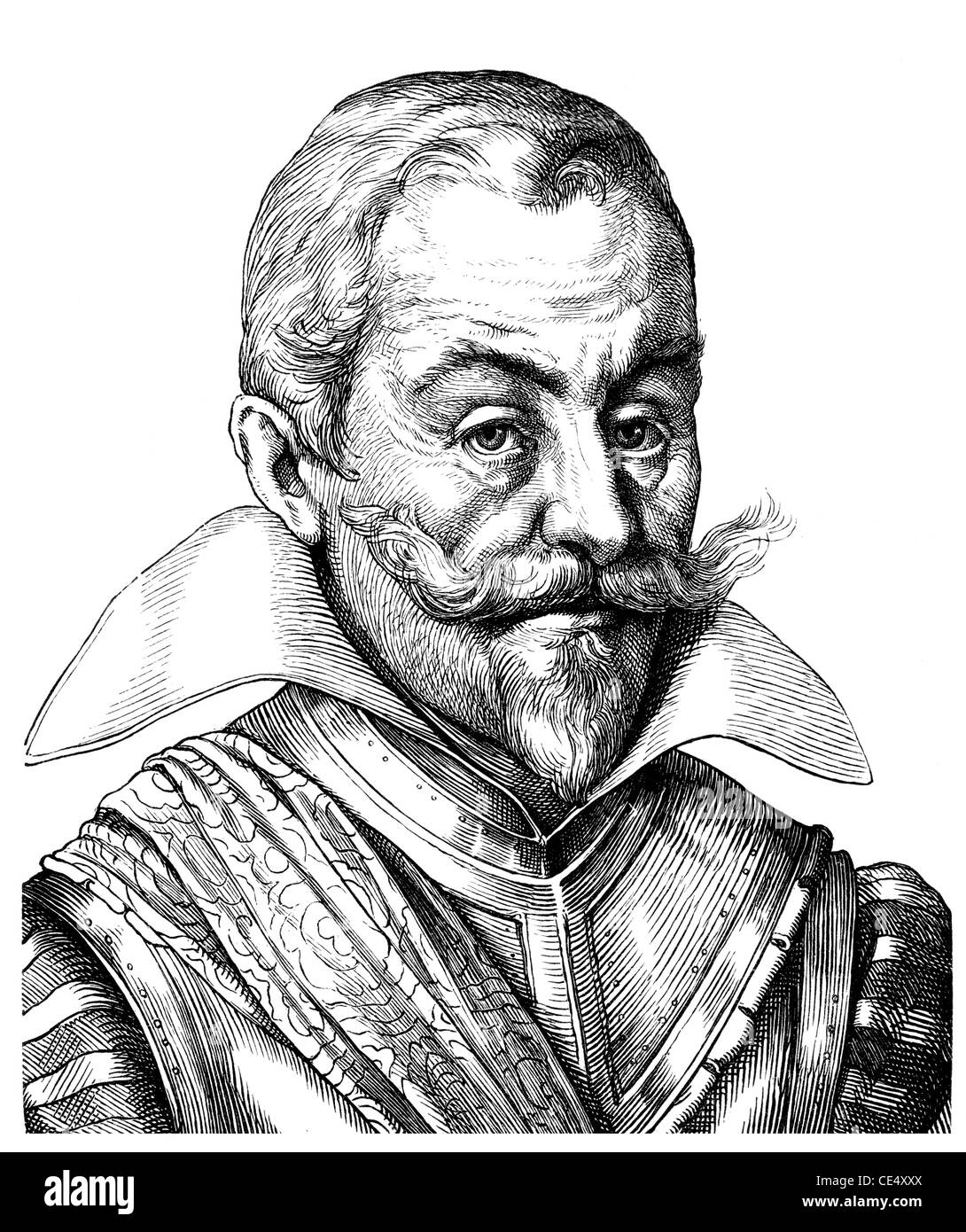 Johann t'Serclaes Graf von Tilly, 1559-1632, Befehlshaber der Armee und Kommandeur der katholischen Liga im Dreißigjährigen Krieg, Stockfoto