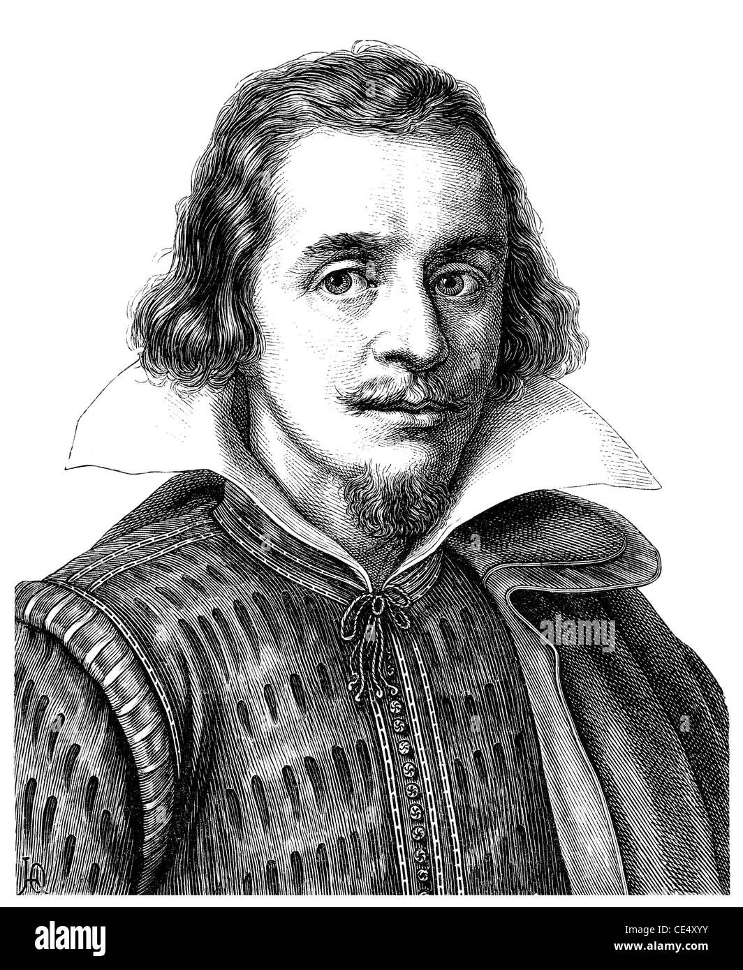 Gabriel Rollenhagen oder Rollenhagius, 1583-1619, deutsche und lateinische Dichter, Schriftsteller und Sinnbild Stockfoto