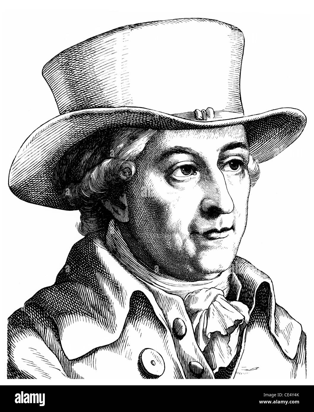 Justus Moser, 1720-1794, deutscher Jurist, Staatsmann, Schriftsteller und Historiker Stockfoto