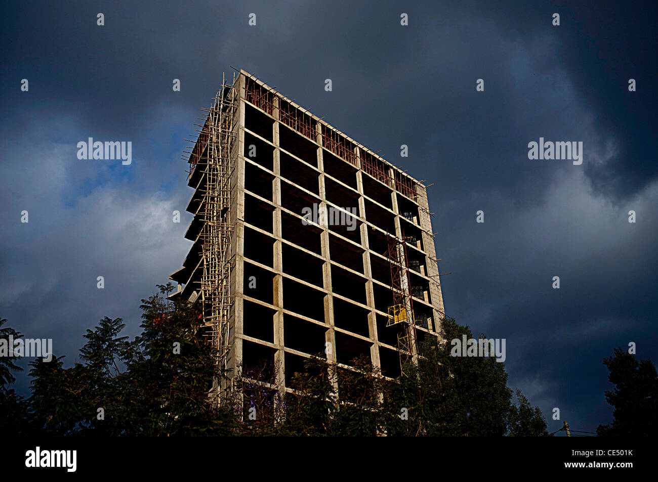Neubau Stockfoto
