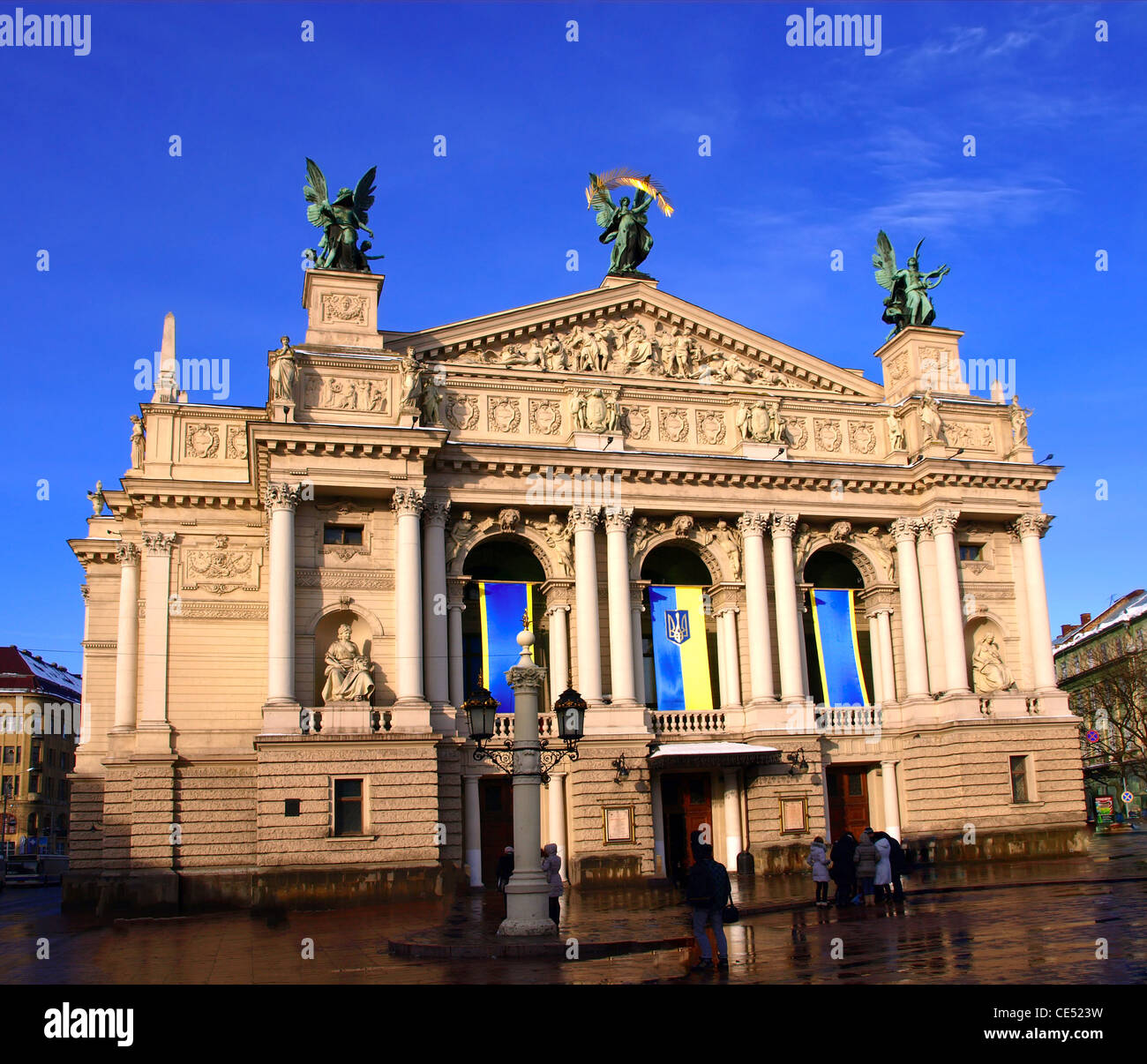Oper und Ballett-Theater, Lemberg, Ukraine Stockfoto