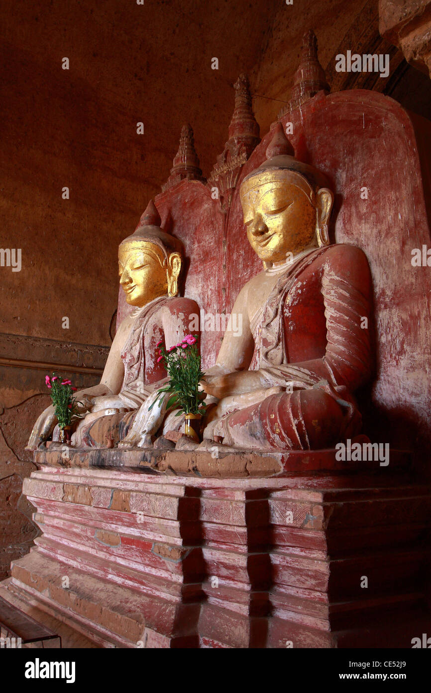 Buddha-Statue, Dhammayangyi Tempel Stockfoto