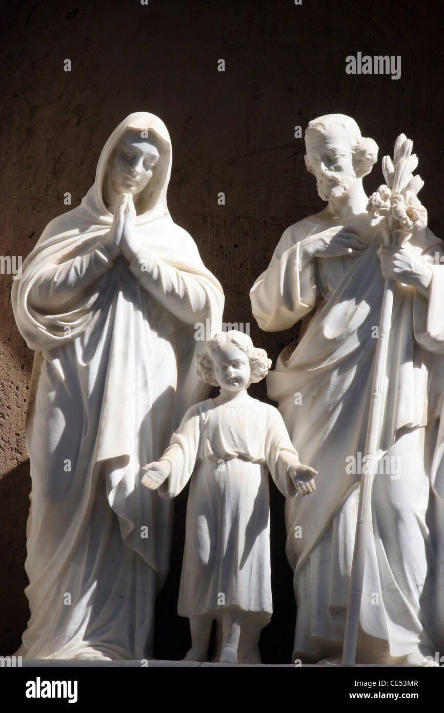 Heilige Familie, St. Joseph Kirche in Nazareth, Israel Stockfoto