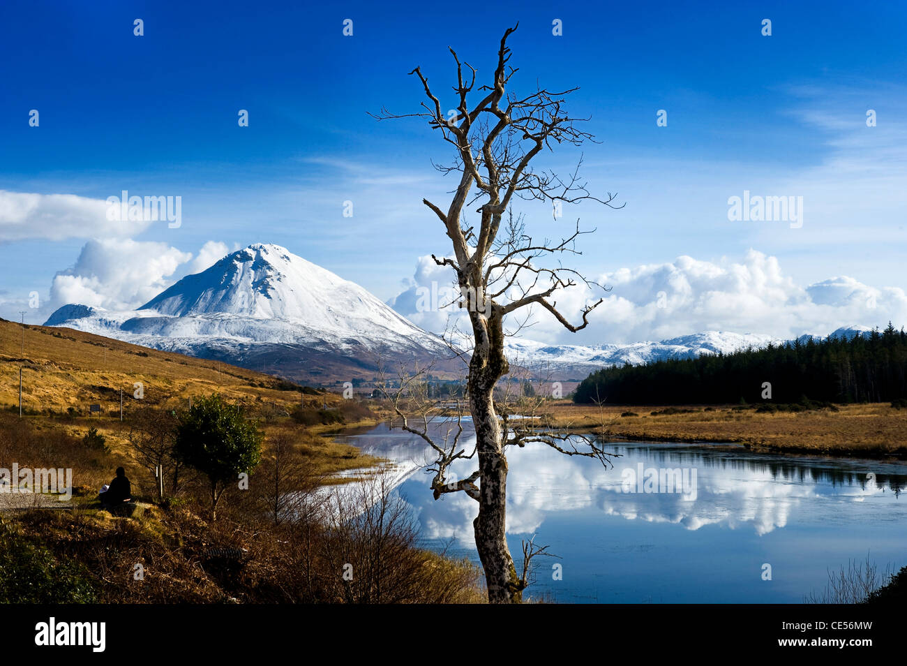 Errigal Mountain, Donegal, Irland Stockfoto