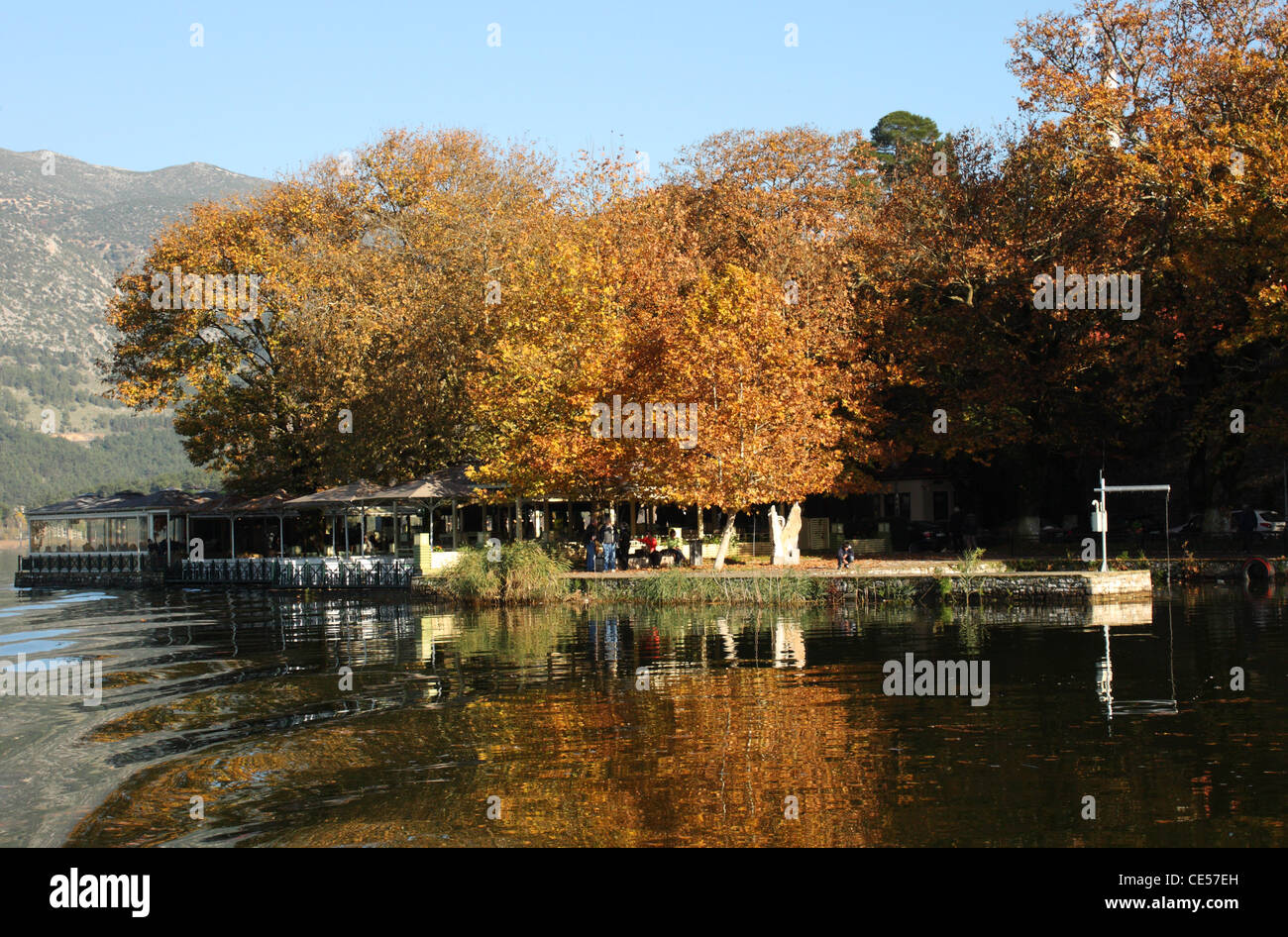 See Pamvotis, Ioannina, Epirus, Griechenland Stockfoto