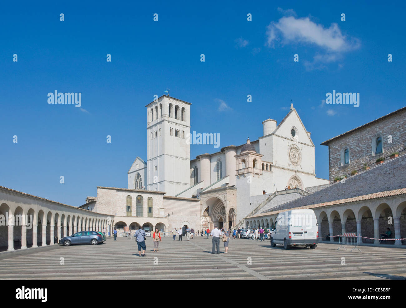 Europa, Italien, Umbrien, Assisi, Assisi Kathedrale (Cattedrale di Assisi) Stockfoto