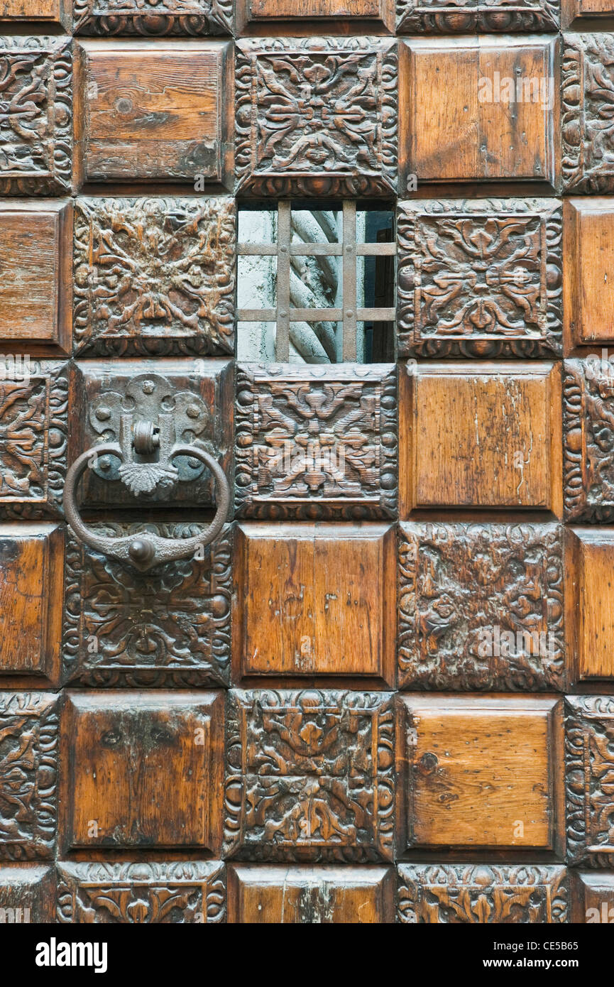 Europa, Italien, Venedig, Ca'd ' Oro (Palazzo Santa Sofia) Tür Stockfoto