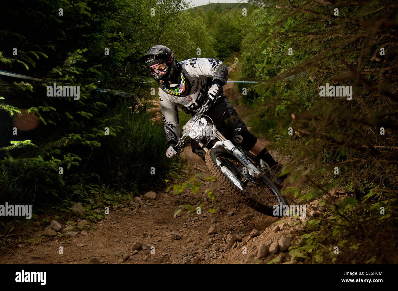 Schottische downhill Serie Nevis range Fort William Stockfoto