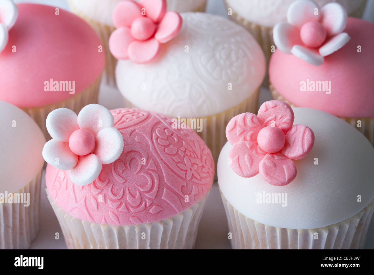Hochzeit cupcakes Stockfoto