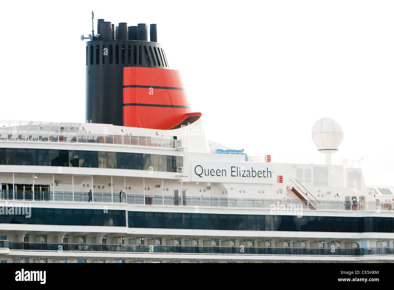 Queen Elizabeth Kreuzfahrtschiff in Invergordon, Cromarty Firth, Ross & Cromerty, Schottland Stockfoto