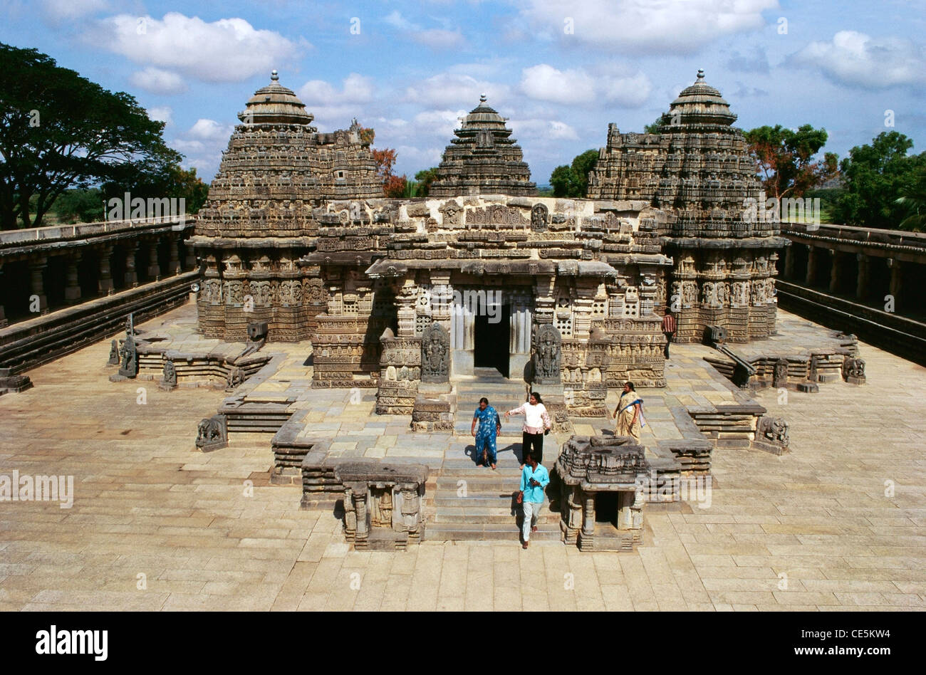 Chennakesava Tempel; Prasanna Chenna Kesava Tempel; Somnathpur; Somanathapura; Somanathpur; Somanathpura; Mysore; Karnataka; Indien; Asien Stockfoto