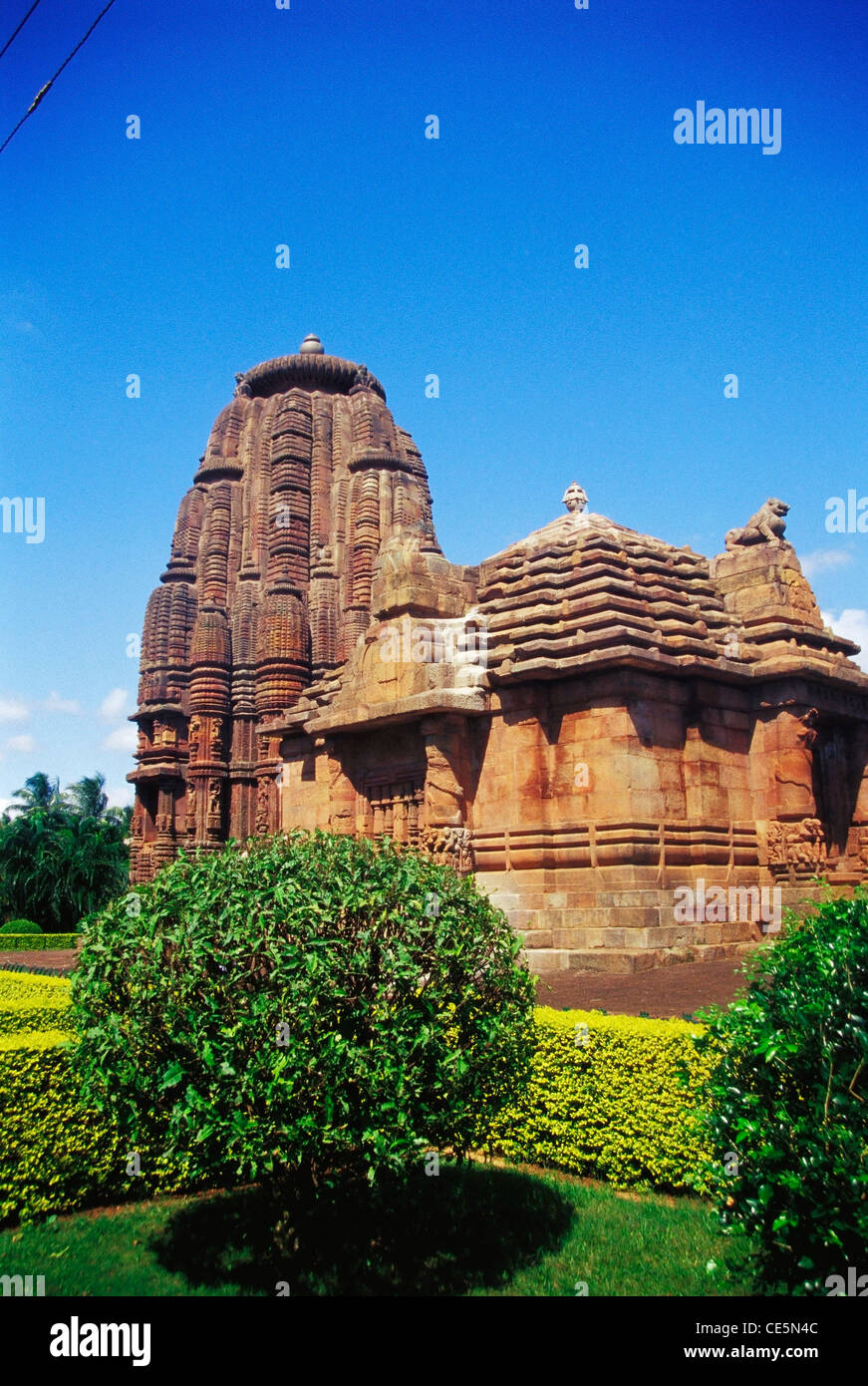 Rajarani Hindu Tempel; Bhubaneshwar; Orissa; Odisha; Indien; Asien Stockfoto
