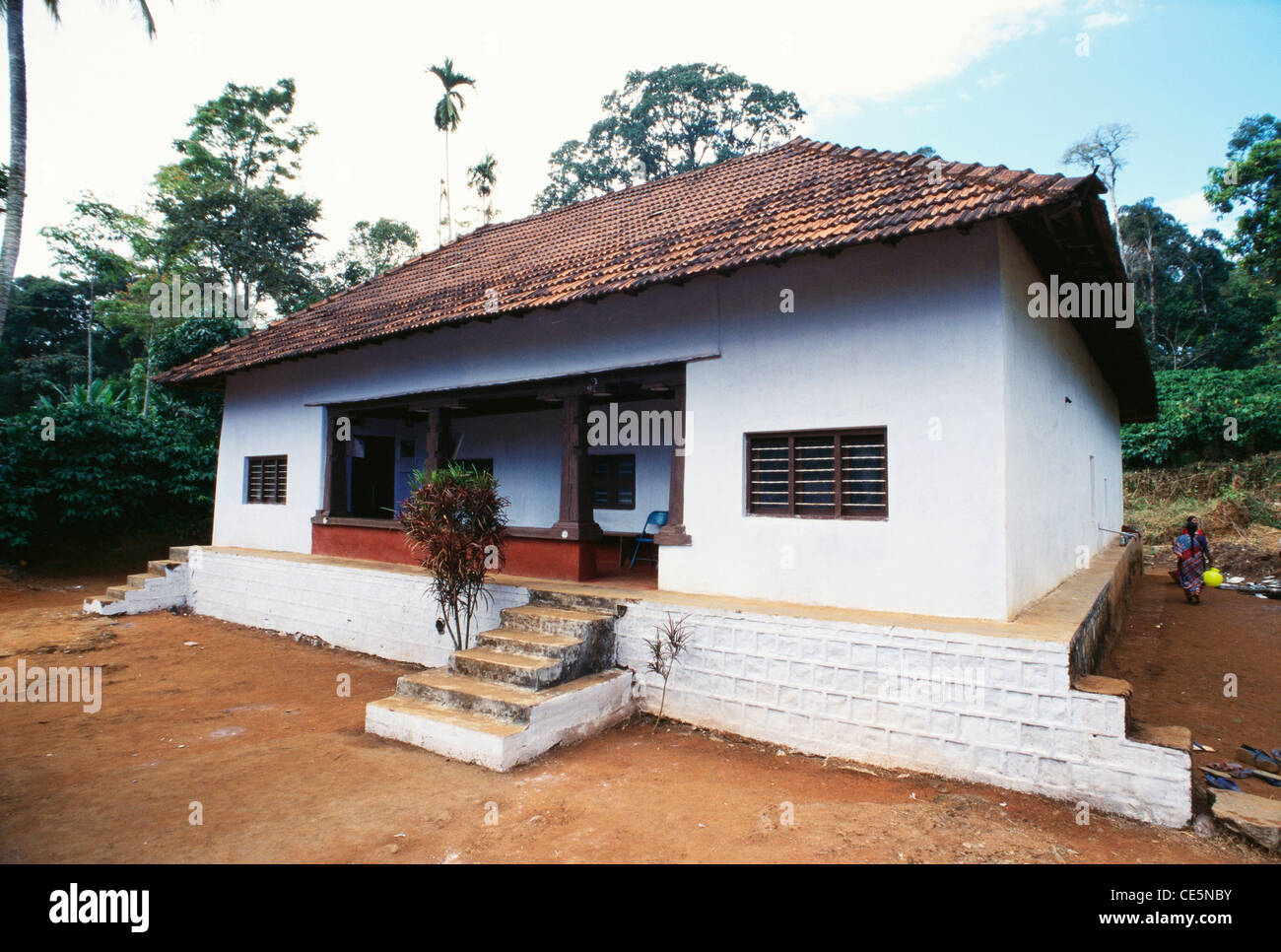 Kodava Haus 200 Jahre alten Kodagu Karnataka Indien Stockfoto