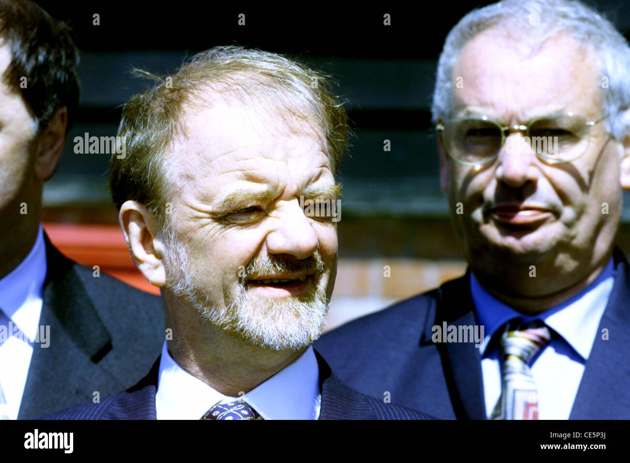ROBIN COOK (BRITISH FOREIGN SECRETARY) besucht BRIGHTON während der 2001 Wahlkampf (er ist mittlerweile verstorben) Stockfoto