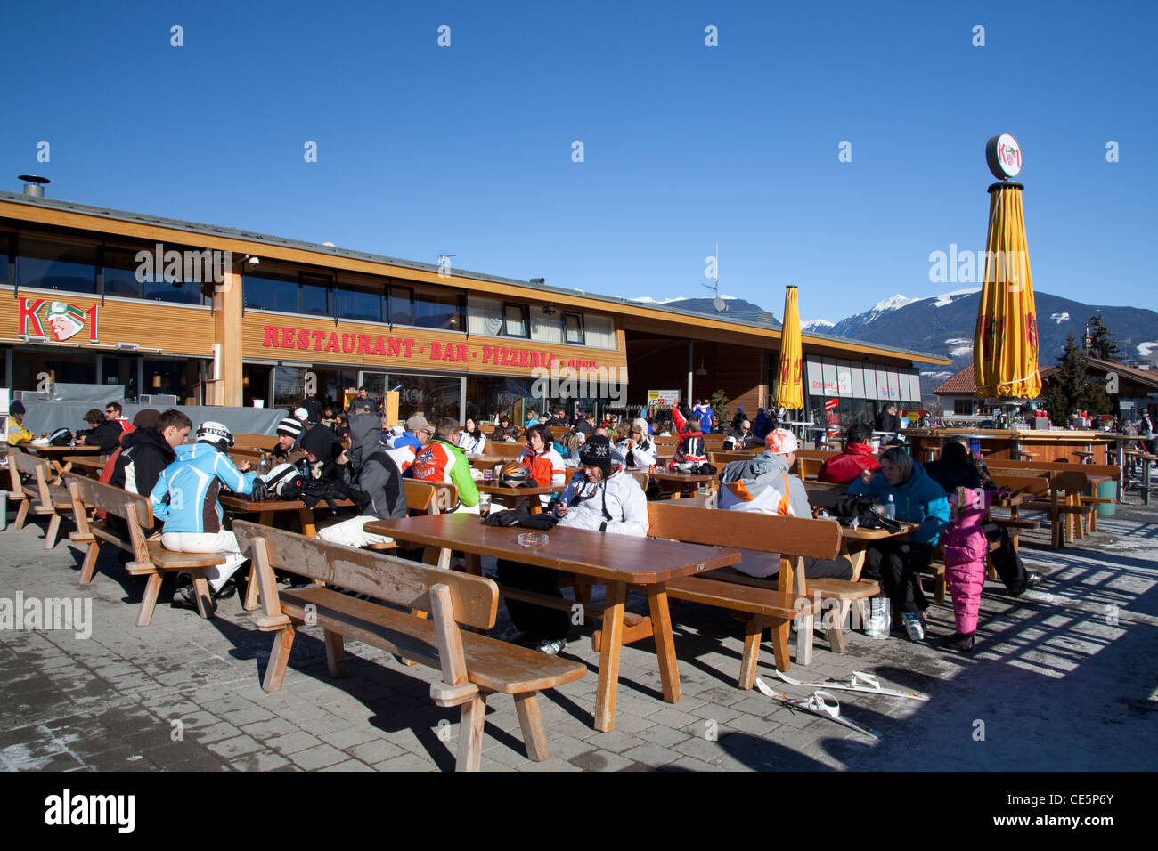 K1, Restaurant, Reischach, Bruneck, Puster Tal, Südtirol, Italien, Europa Stockfoto