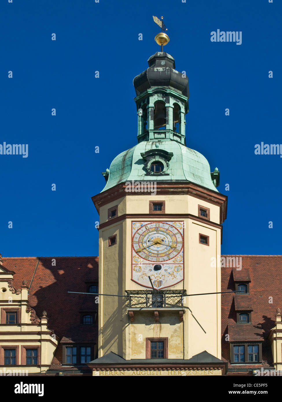 1556/57 bauen altes Rathaus der Stadt Leipzig, Sachsen, Deutschland, Europa Stockfoto