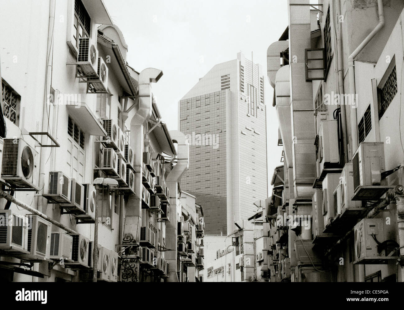 Business Klimaanlage ints in Central Business District in der Stadt von Singapur in Fernost Südostasien. Gebäude leben Moderne Modernität Reisen Stockfoto