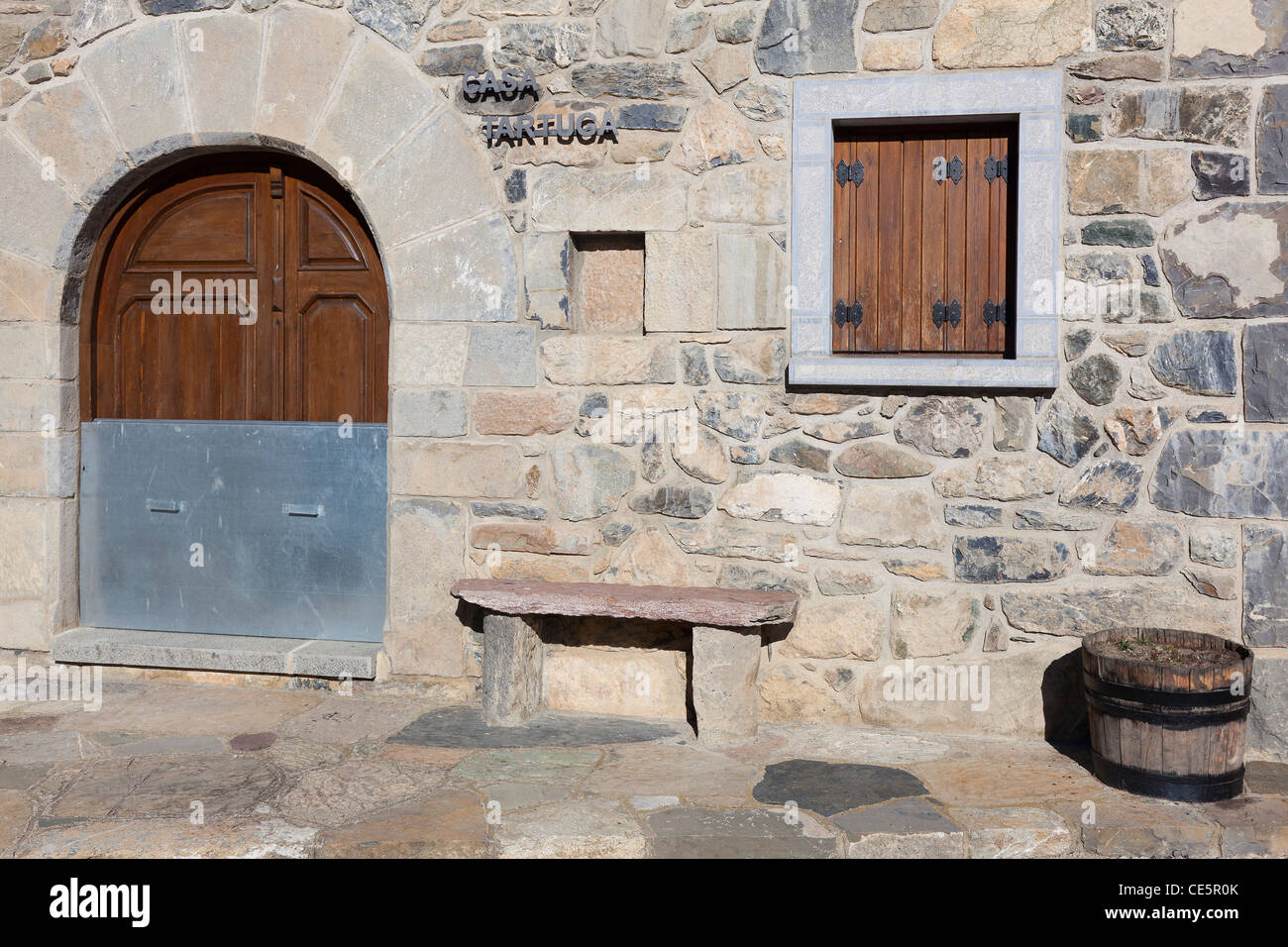 Haus der Lanuza, Tena-Tal, Huesca, Aragon, Spanien Stockfoto