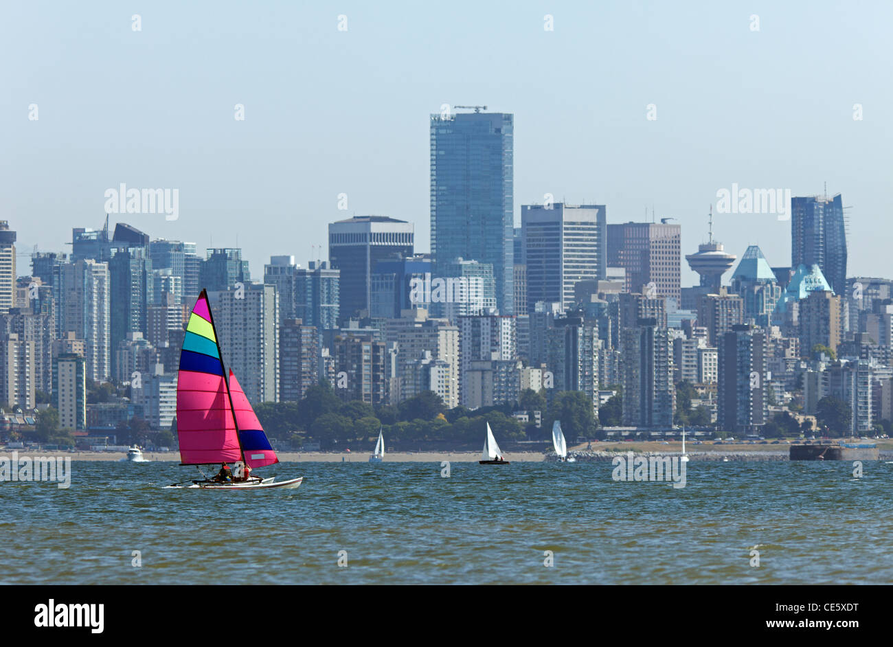 Segeln von Vancouver Stockfoto