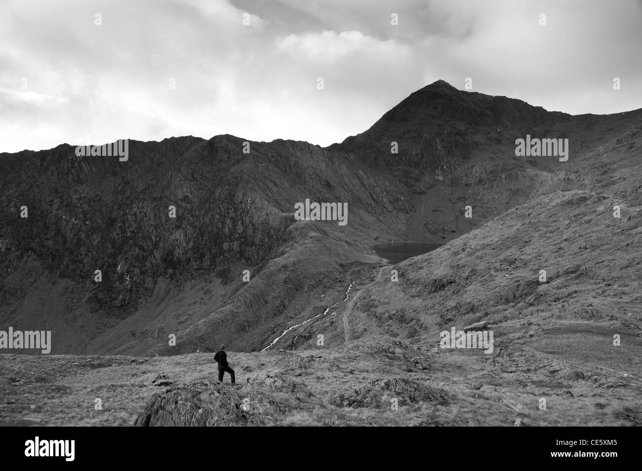 Clearing-Cloud, Snowdonia Stockfoto