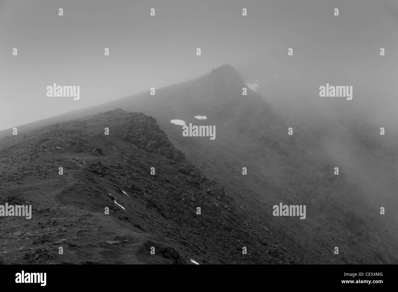 Clearing-Cloud, Snowdonia Stockfoto