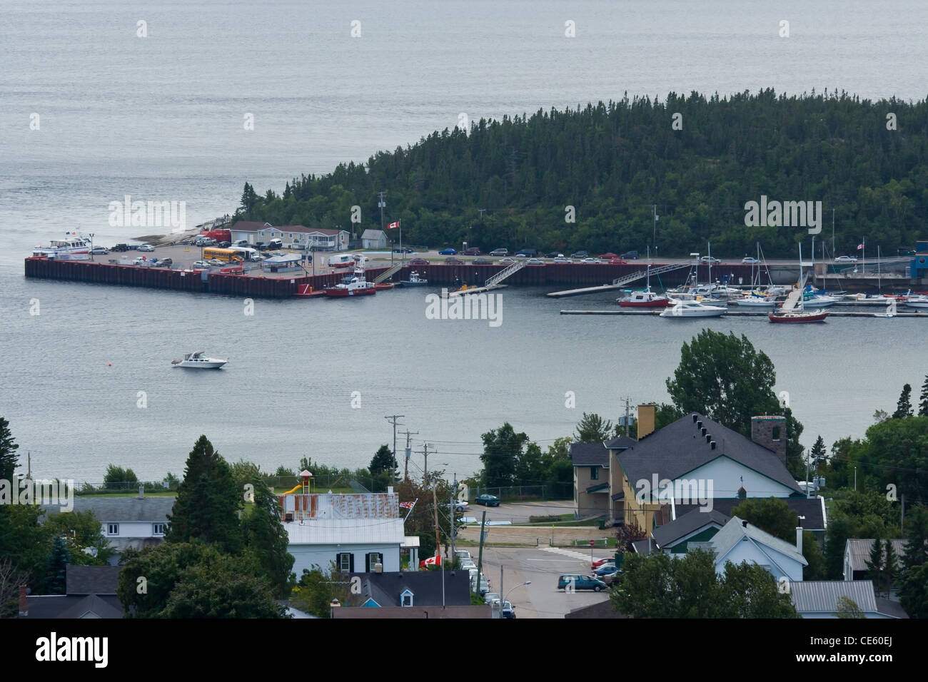 Tadoussac Stadt bekannt für die Wal-sightseeing Stockfoto