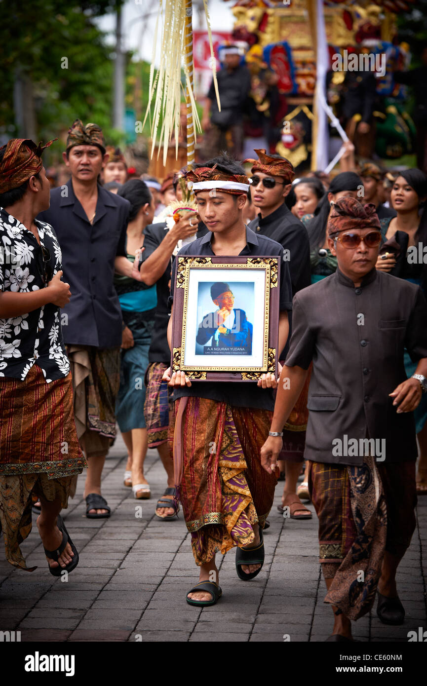 Ubud Bali Royal Feuerbestattung Zeremonie Stockfoto